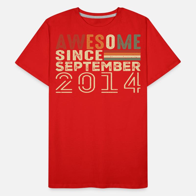 September 2014, Birthday present September 2014 Men's Premium Organic T-Shirt