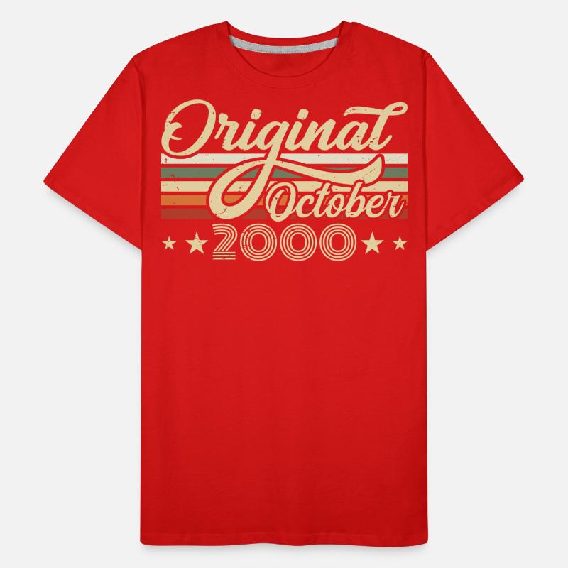 October 2000 Birthday in October - October 2000 Men's Premium Organic T-Shirt