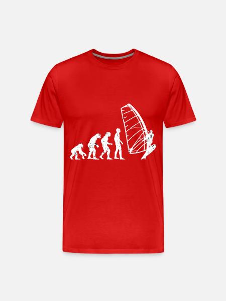Kitesailing - Men's Premium Organic T-Shirt - red