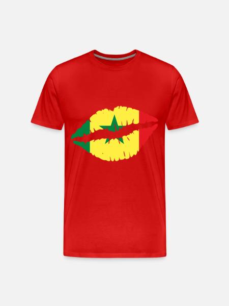 Senegal - Men's Premium Organic T-Shirt - red