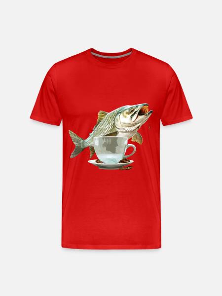 Tarpon Kaffee - Männer Premium Bio T-Shirt - Rot