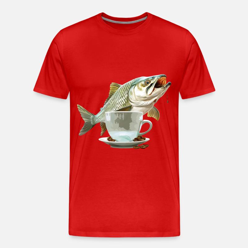 Tarpon Kaffee - Männer Premium Bio T-Shirt - Rot