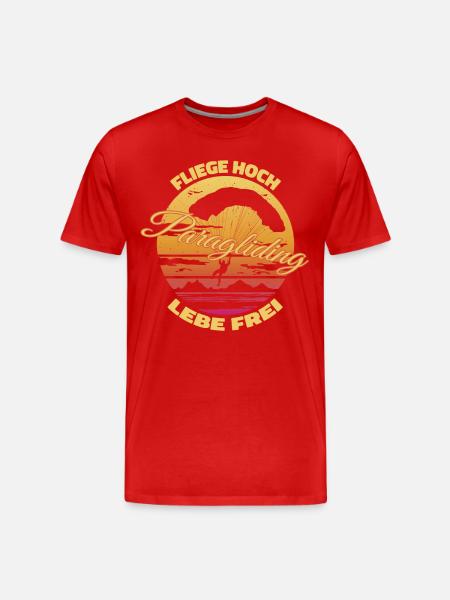 Fly high, live free - Men's Premium Organic T-Shirt - red