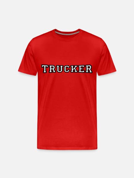 Trucker - Men's Premium Organic T-Shirt - red