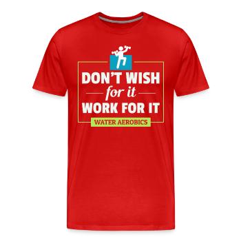 Wassergymnastik Aquatische Fitness Aqua Exercise - Männer Premium Bio T-Shirt - Rot - Vorne - Damien (186cm)