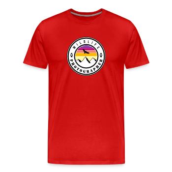 wildlife photographer - Männer Premium Bio T-Shirt - Rot - Vorne - Damien (186cm)