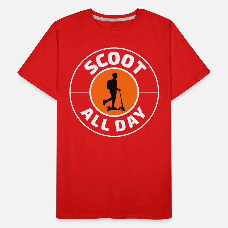 Electric Scooter Driver Motorized E-Scooter Men's Premium Organic T-Shirt