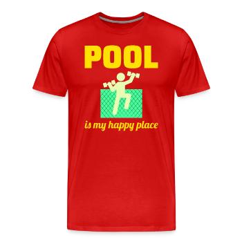 Wassergymnastik Aqua Fitness Aqua Exercise Pool - Männer Premium Bio T-Shirt - Rot - Vorne - Damien (186cm)