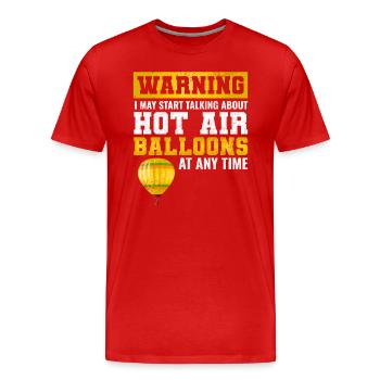 Montgolfière Montgolfière Montgolfière - T-shirt bio Premium Homme - rouge - Devant - Damien (186cm)