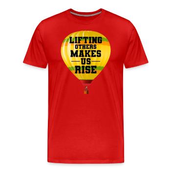 Montgolfière Montgolfière Montgolfière - T-shirt bio Premium Homme - rouge - Devant - Damien (186cm)