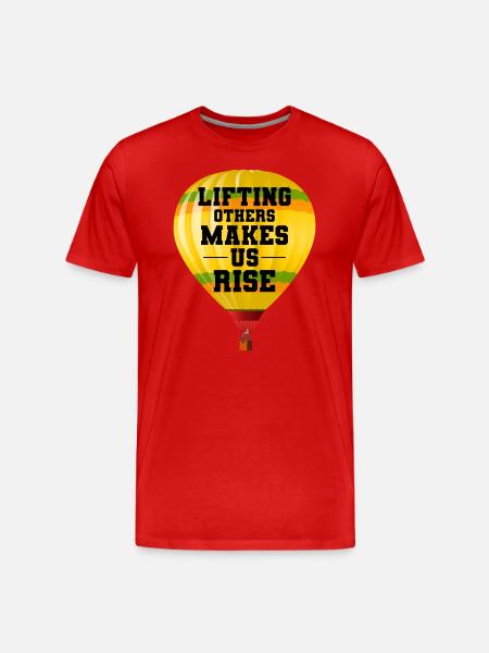 Montgolfière Montgolfière Montgolfière - T-shirt bio Premium Homme - rouge