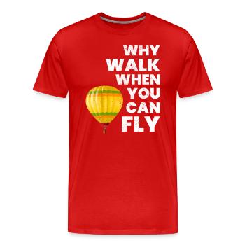 Montgolfière Montgolfière Montgolfière - T-shirt bio Premium Homme - rouge - Devant - Damien (186cm)