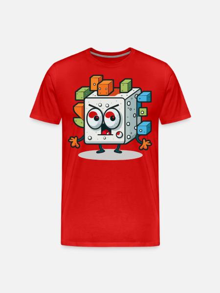 Le Qubit - T-shirt bio Premium Homme - rouge