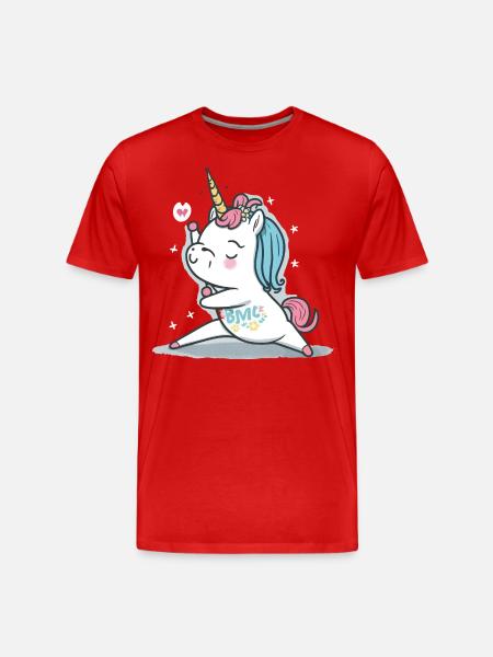 Mystical Meditation - Men's Premium Organic T-Shirt - red