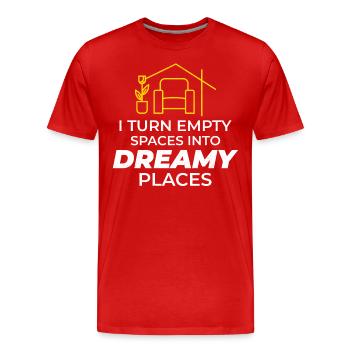 Interior Designer Decoration Design Professional - Men's Premium Organic T-Shirt - red - Front - Damien (186cm)