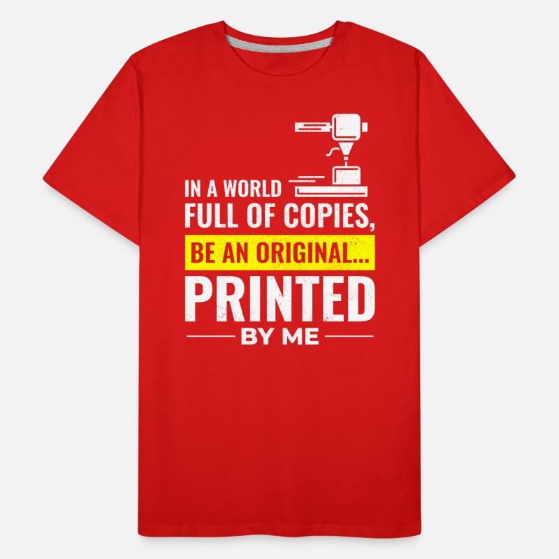 3D Printer 3D Printing Men's Premium Organic T-Shirt