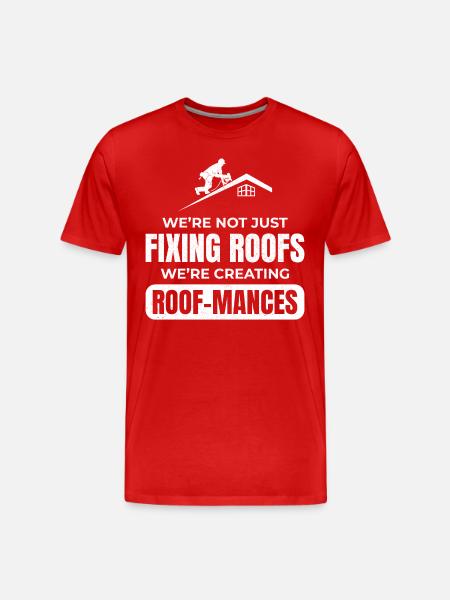 Dachdecker Dachdecker Dachreparatur Mechaniker Bauunternehmer - Männer Premium Bio T-Shirt - Rot