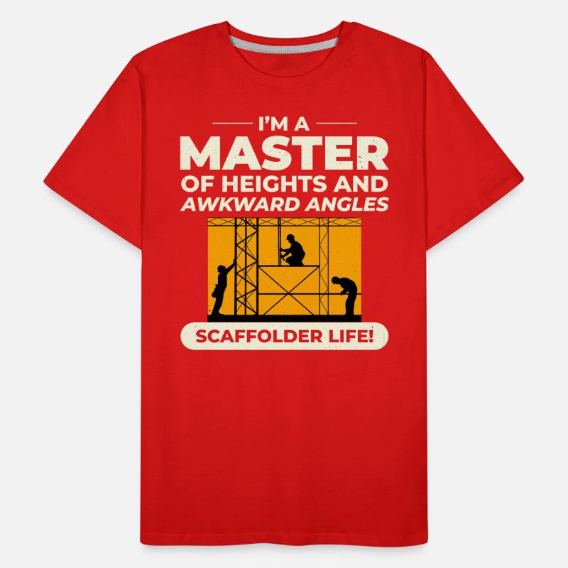 Scaffolder Scaffold Builder Scaffolding Platform Men's Premium Organic T-Shirt