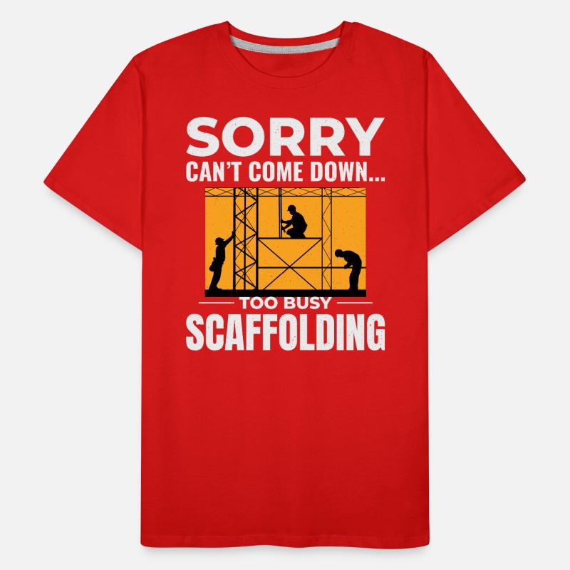 Scaffolder Scaffold Builder Scaffolding Platform Men's Premium Organic T-Shirt