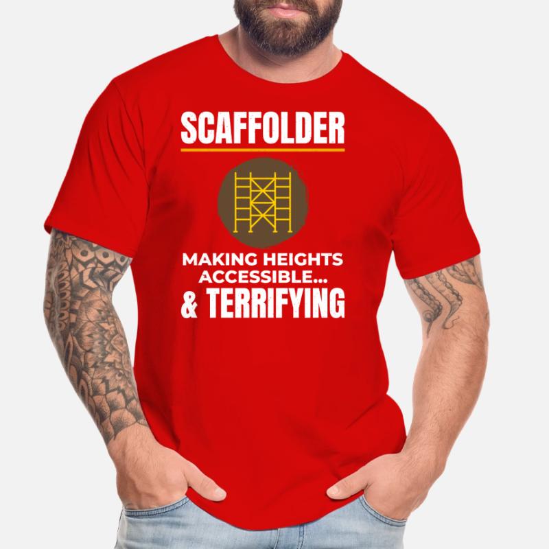 Plate-forme d’échafaudage d’échafaudage de constructeur d’échafaudages T-shirt bio Premium Homme