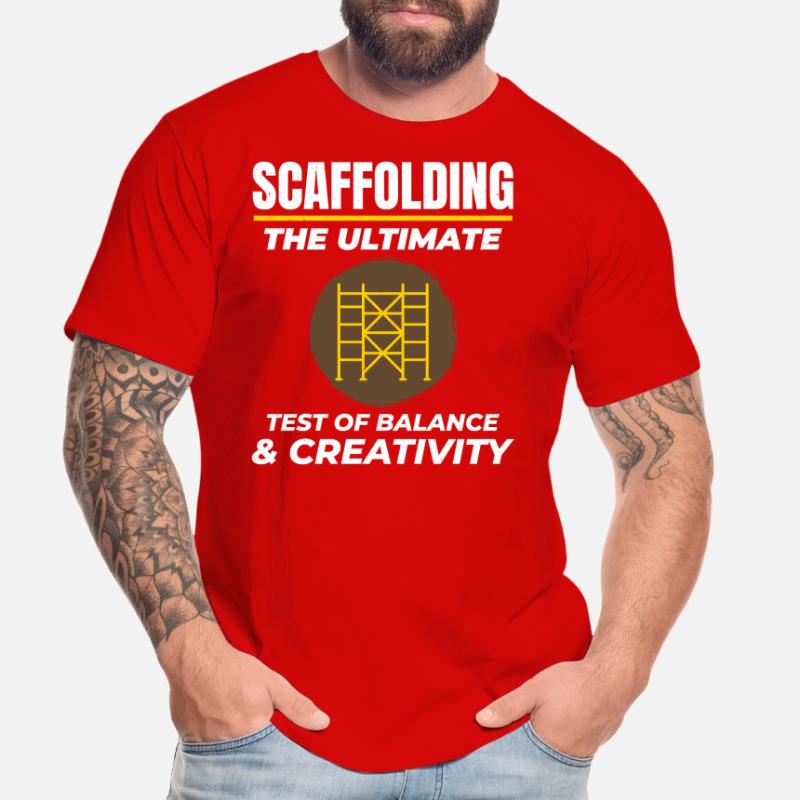 Plate-forme d’échafaudage d’échafaudage de constructeur d’échafaudages T-shirt bio Premium Homme