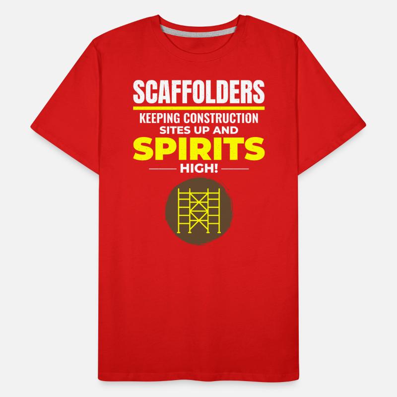 Scaffolder Scaffold Builder Scaffolding Platform Men's Premium Organic T-Shirt