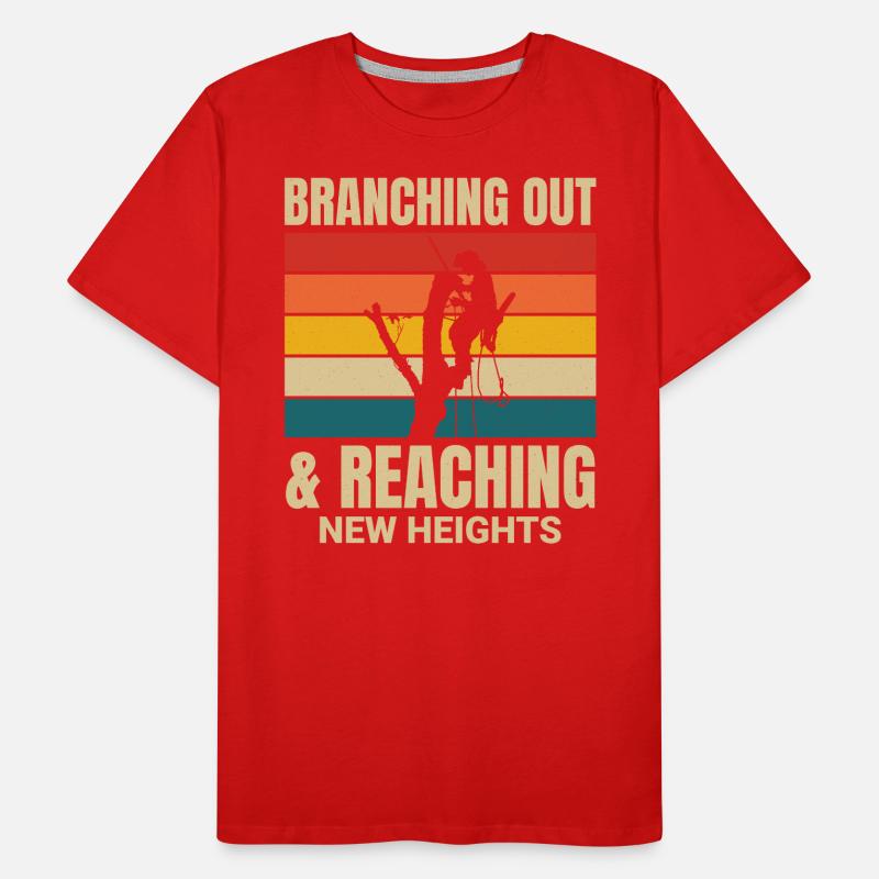 Arborist Tree Surgeon Climber Climbing Trimmer Men's Premium Organic T-Shirt
