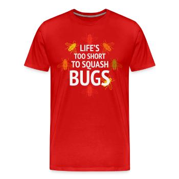 Insektensammler Entomologie Entomologe Käferliebhaber - Männer Premium Bio T-Shirt - Rot - Vorne - Damien (186cm)