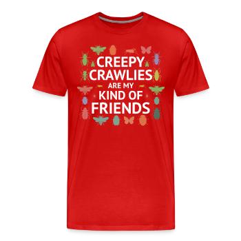 Insektensammler Entomologie Entomologe Käferliebhaber - Männer Premium Bio T-Shirt - Rot - Vorne - Damien (186cm)
