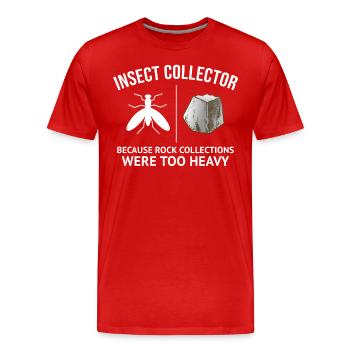 Insektensammler Entomologie Entomologe Käferliebhaber - Männer Premium Bio T-Shirt - Rot - Vorne - Damien (186cm)