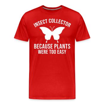 Insektensammler Entomologie Entomologe Käferliebhaber - Männer Premium Bio T-Shirt - Rot - Vorne - Damien (186cm)