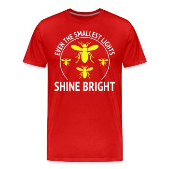 Lucioles Firefly Lightning Bug Insect Collector - T-shirt bio Premium Homme - rouge - Devant - Damien (186cm)