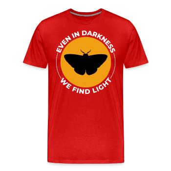 Motte nachtaktives Tier Insektensammler Entomologie - Männer Premium Bio T-Shirt - Rot - Vorne - Damien (186cm)