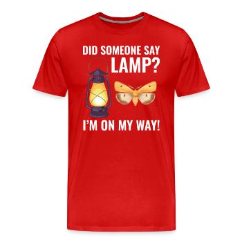 Motte nachtaktives Tier Insektensammler Entomologie - Männer Premium Bio T-Shirt - Rot - Vorne - Damien (186cm)