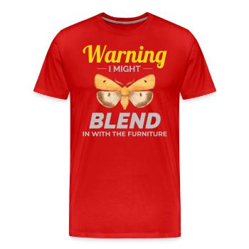 Motte nachtaktives Tier Insektensammler Entomologie - Männer Premium Bio T-Shirt - Rot - Vorne - Damien (186cm)