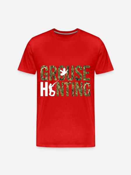 Auerhahn - Männer Premium Bio T-Shirt - Rot