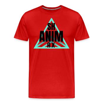 Sqare design logo - Männer Premium Bio T-Shirt - Rot - Vorne - Damien (186cm)