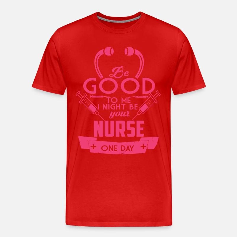 Krankenpflegerin / Krankenschwester - Männer Premium Bio T-Shirt - Rot