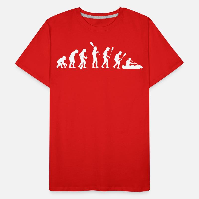Human evolution kayak Men's Premium Organic T-Shirt
