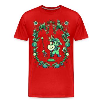 Fruit de la récolte - T-shirt bio Premium Homme - rouge - Devant - Damien (186cm)