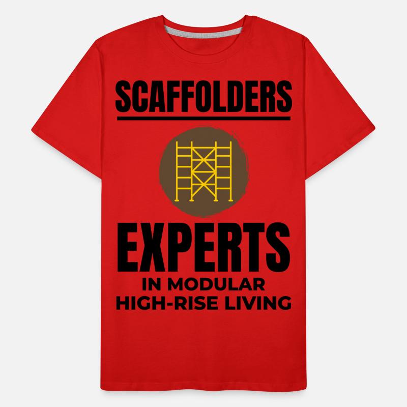 Scaffolder Scaffold Builder Scaffolding Platform Men's Premium Organic T-Shirt