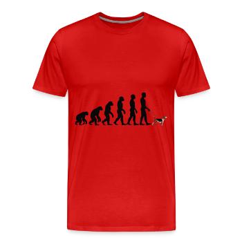 Beagle - Männer Premium Bio T-Shirt - Rot - Vorne - Damien (186cm)