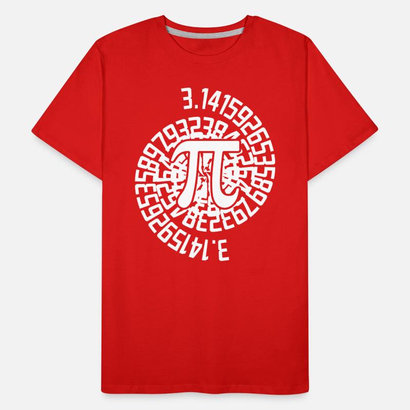 The Mathematical Number Pi 3.14 Mathematics PI Männer Premium Bio T-Shirt