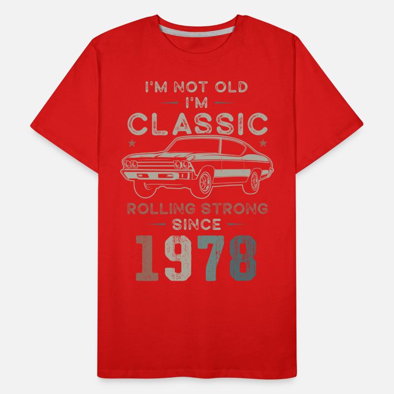 Geboren 1978 Geburtstag Oldtimer Männer Premium Bio T-Shirt