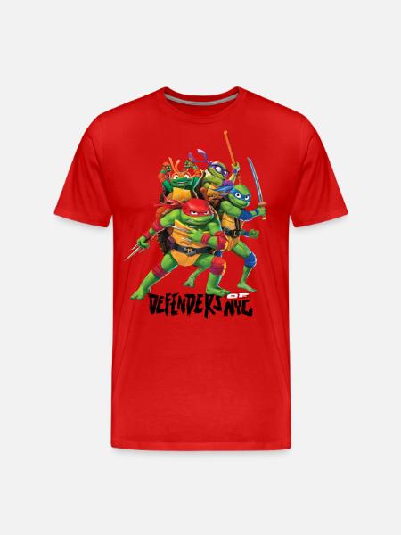 TMNT Mutant Mayhem All Turtles - Men's Premium Organic T-Shirt - red