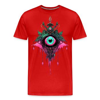 Attrape-rêves #2 - T-shirt bio Premium Homme - rouge - Devant - Damien (186cm)