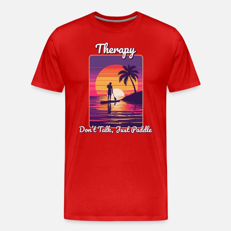SUP - Terapi - Ordsprog - Herre Premium T-shirt økologisk - rød