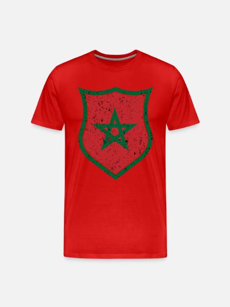 Marokko - Männer Premium Bio T-Shirt - Rot