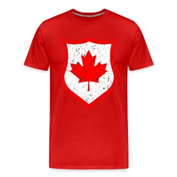 Kanada - Männer Premium Bio T-Shirt - Rot - Vorne - Damien (186cm)