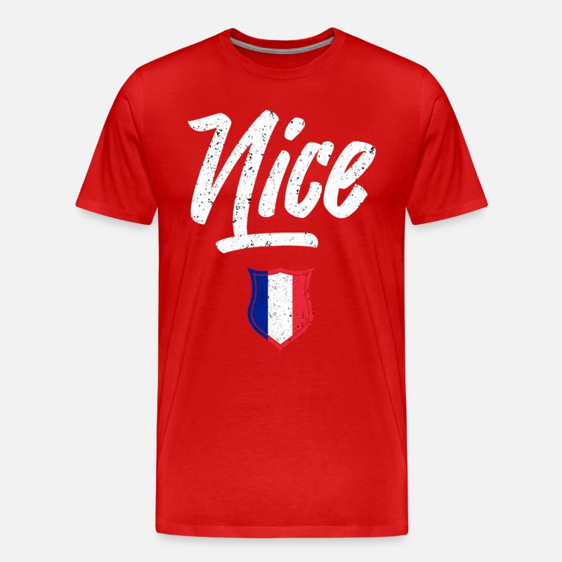 Nett - Männer Premium Bio T-Shirt - Rot